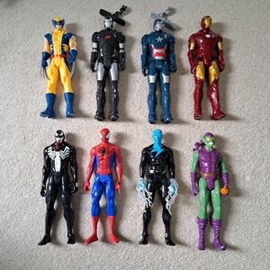 Marvel Action Figures | Set Of 8 | Superheroes | Villans | Collectible Toys